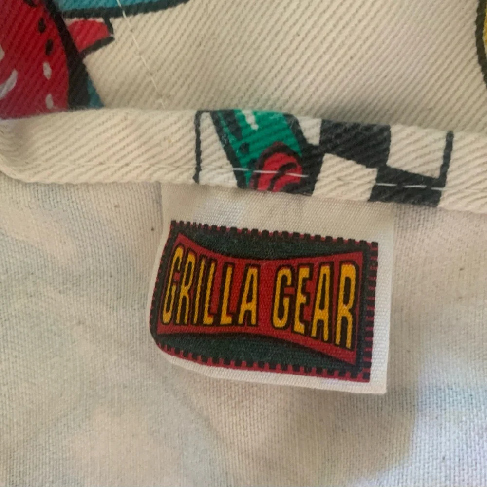 Vintage Grilla Gear Apron Outdoor BBQ Pattern Thick Cotton Fully Adjustable s-xl